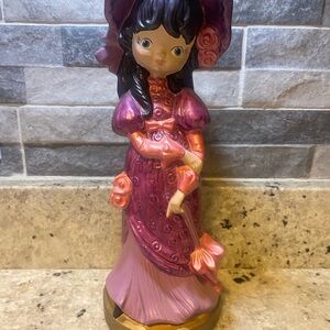 Vintage Style‎ Figurine in Pink and Purple 12”